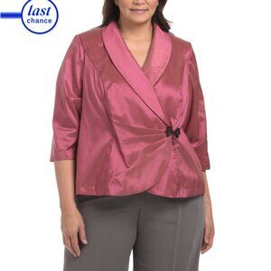 ALEX EVENINGS Rose Plus Blouse